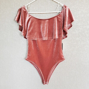 Forever 21 Contemparary velvet bodysuit size M